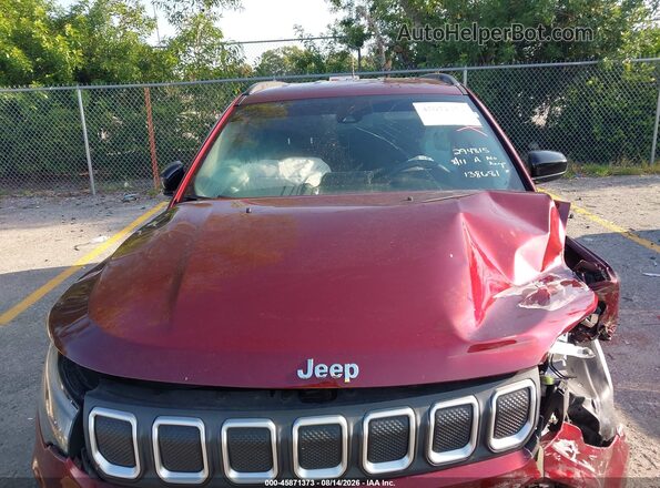 3C4NJCBB7NT138681 2022 JEEP COMPASS Red უკანა ხედი