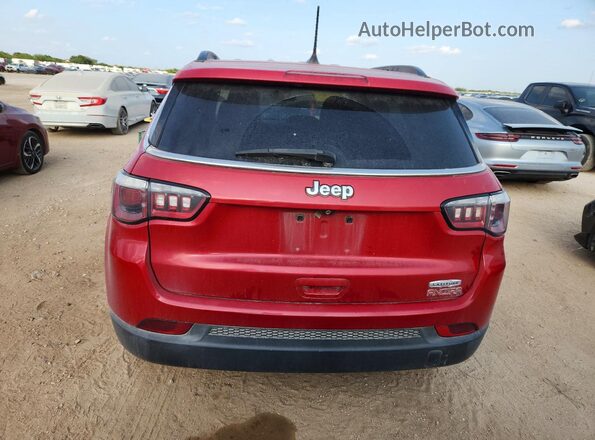 3C4NJCBB8HT607457 2017 JEEP COMPASS Maroon Rear view