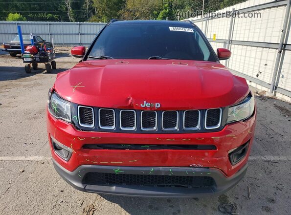 3C4NJCBB8JT182280 2018 JEEP COMPASS Red Vista frontal