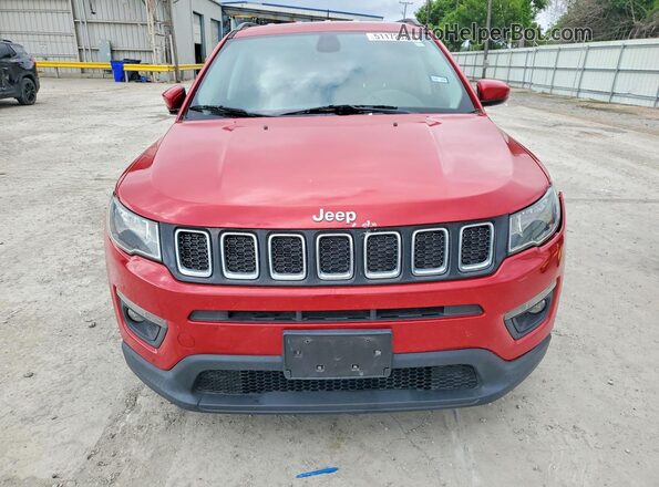 3C4NJCBB8JT266566 2018 JEEP COMPASS Красный Вид спереди