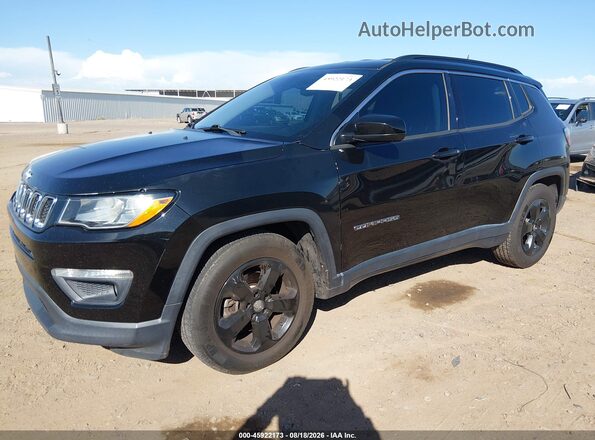 3C4NJCBB9JT441214 2018 JEEP COMPASS Black წინა მარცხენა ხედი სამი მეოთხედიდან