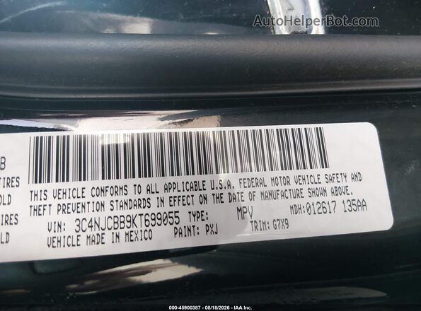 3C4NJCBB9KT699055 2019 JEEP COMPASS Black Widok komory silnika