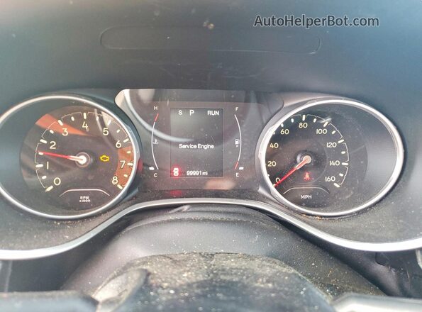 3C4NJCBB9LT158587 2020 JEEP COMPASS White ხელსაწყოთა პანელის ხედი