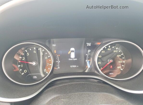 3C4NJCBBXJT235349 2018 JEEP COMPASS Blue ხელსაწყოთა პანელის ხედი