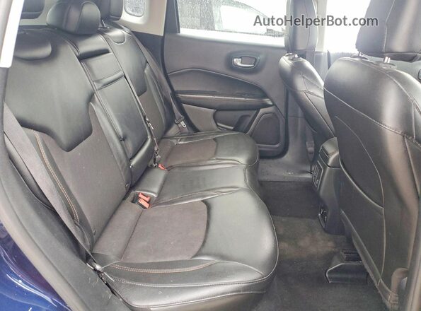 3C4NJCBBXJT235349 2018 JEEP COMPASS Blue უკანა სავარძლების ხედი