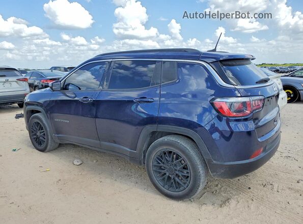 3C4NJCBBXJT345351 2018 JEEP COMPASS Blue Trasero izquierdo