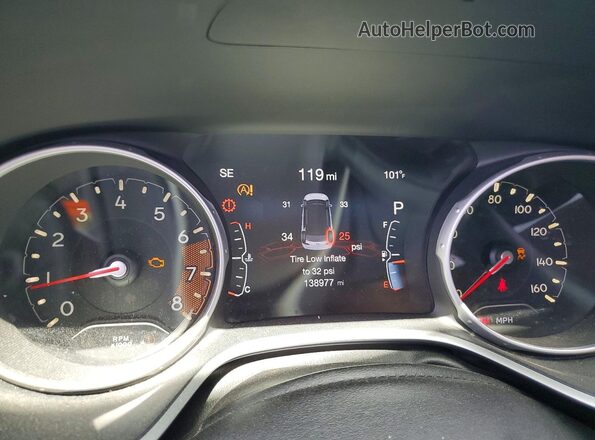 3C4NJCBBXJT345351 2018 JEEP COMPASS Blue Vista del cuadro de instrumentos