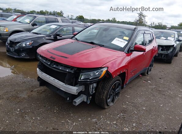 3C4NJCBBXKT636885 2019 JEEP COMPASS Red Առջևի ձախ երեք քառորդ տեսարան