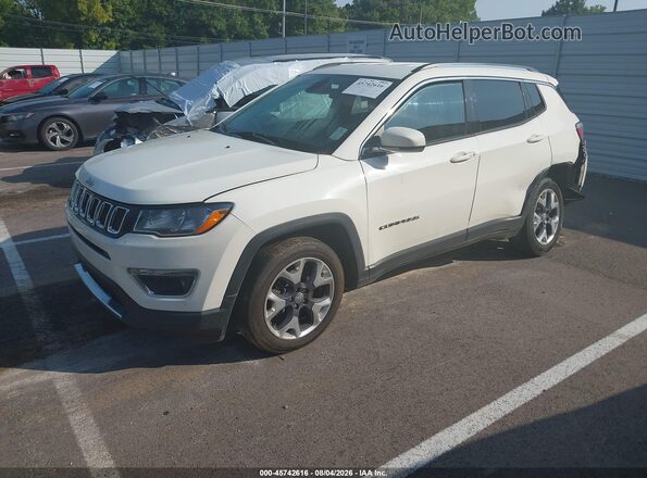 3C4NJCCB1KT662449 2019 JEEP COMPASS White წინა მარცხენა ხედი სამი მეოთხედიდან