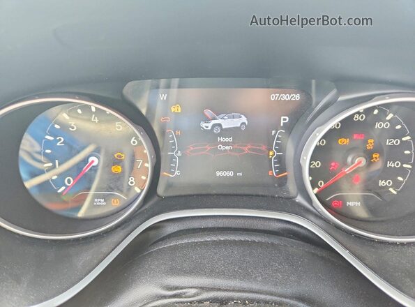 3C4NJCCB2LT187590 2020 JEEP COMPASS Silver Instrument cluster view