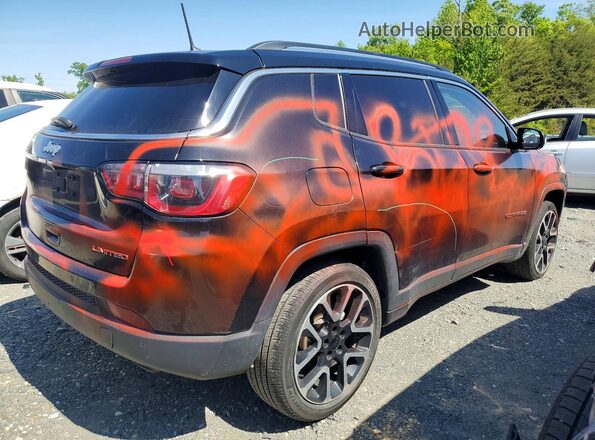 3C4NJCCB3JT122129 2018 JEEP COMPASS Black უკანა მარჯვენა