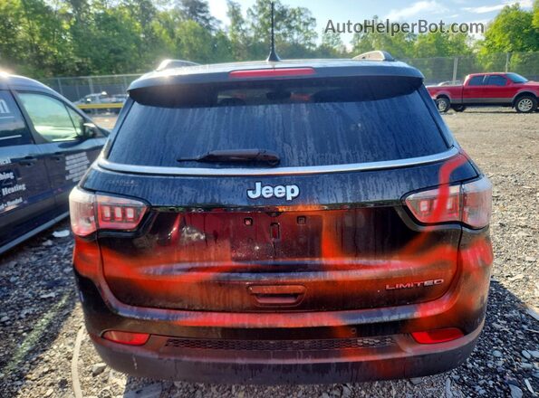 3C4NJCCB3JT122129 2018 JEEP COMPASS Black უკანა ხედი