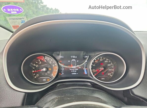 3C4NJCCB3KT819298 2019 JEEP COMPASS White Вид щитка приладів