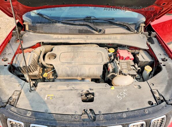 3C4NJCCB4KT819407 2019 JEEP COMPASS Red Вид задньої частини салону
