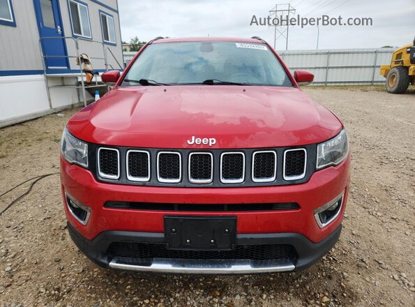 3C4NJCCB4KT819407 2019 JEEP COMPASS Red Вид наклейки з VIN-кодом