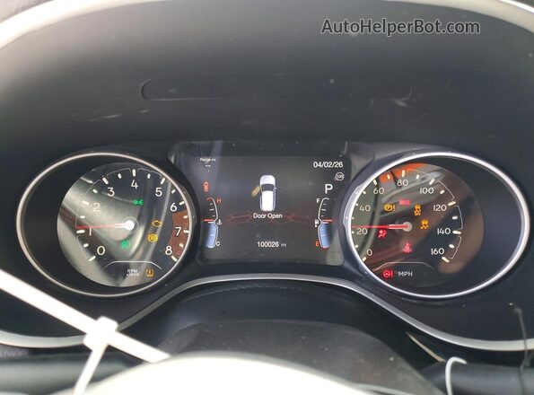 3C4NJCCB7LT150633 2020 JEEP COMPASS White Vista del cuadro de instrumentos