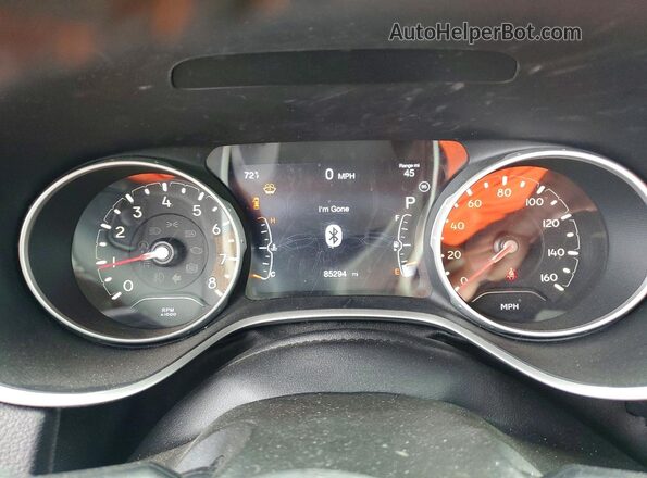 3C4NJCCB8KT802111 2019 JEEP COMPASS Silver Instrument cluster view