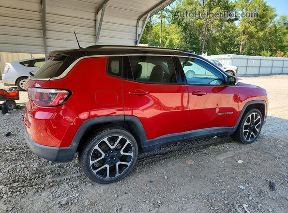 3C4NJCCBXJT374816 2018 JEEP COMPASS Red Trasero derecho
