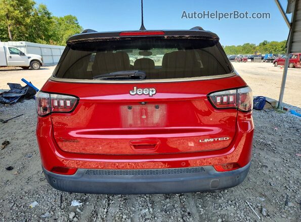 3C4NJCCBXJT374816 2018 JEEP COMPASS Red Vista trasera