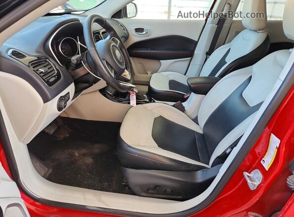 3C4NJCCBXJT374816 2018 JEEP COMPASS Red Vista interior delantera