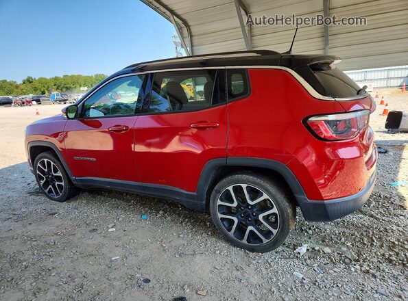 3C4NJCCBXJT374816 2018 JEEP COMPASS Red Trasero izquierdo