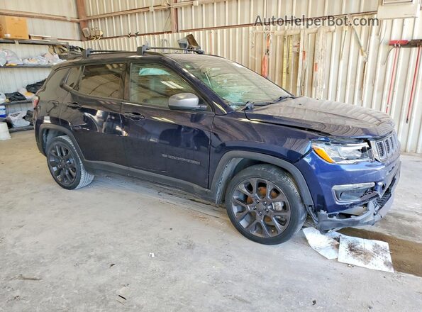 3C4NJCEB3MT593814 2021 JEEP COMPASS Blue წინა მარჯვენა