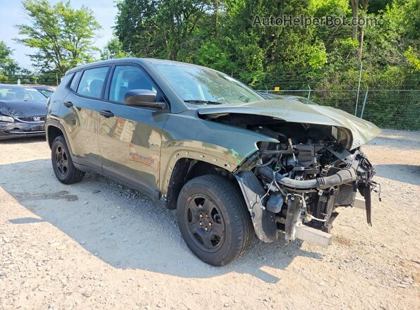 3C4NJDAB0JT330834 2018 JEEP COMPASS Зеленый Передняя правая четверть