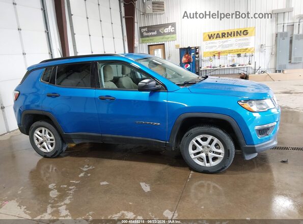 3C4NJDAB0JT422803 2018 JEEP COMPASS Blue Սալոնի հետևի տեսք