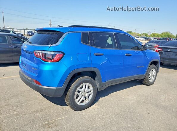 3C4NJDAB0MT567974 2021 JEEP COMPASS Blue Tył prawy