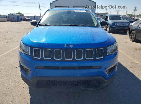3C4NJDAB0MT567974 2021 JEEP COMPASS Blue Widok z przodu