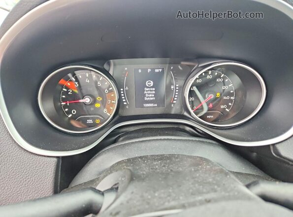 3C4NJDAB1JT415584 2018 JEEP COMPASS Black ხელსაწყოთა პანელის ხედი