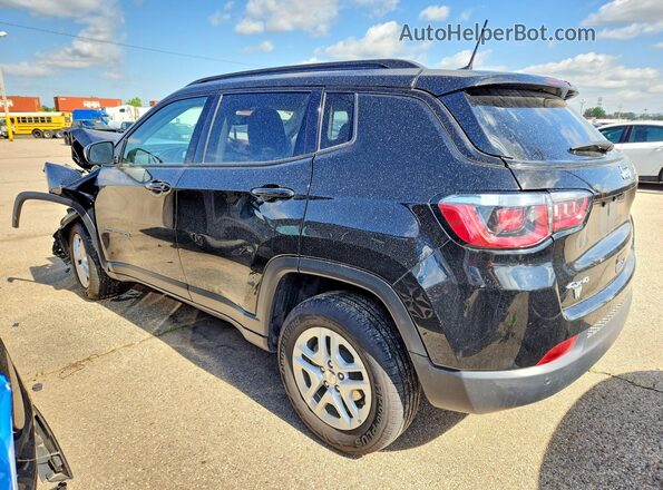 3C4NJDAB1JT483349 2018 JEEP COMPASS Черный Задняя левая четверть