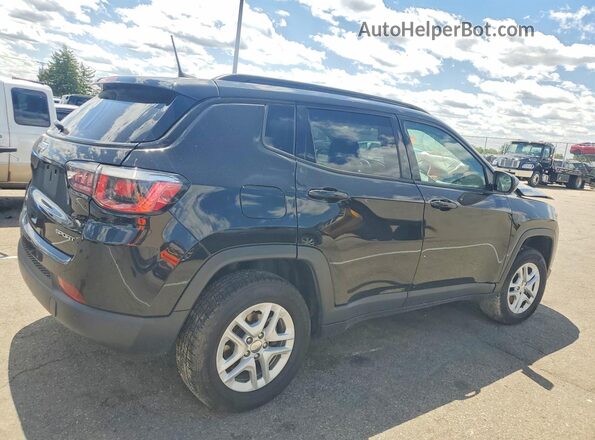 3C4NJDAB1JT483349 2018 JEEP COMPASS Черный Задняя правая четверть