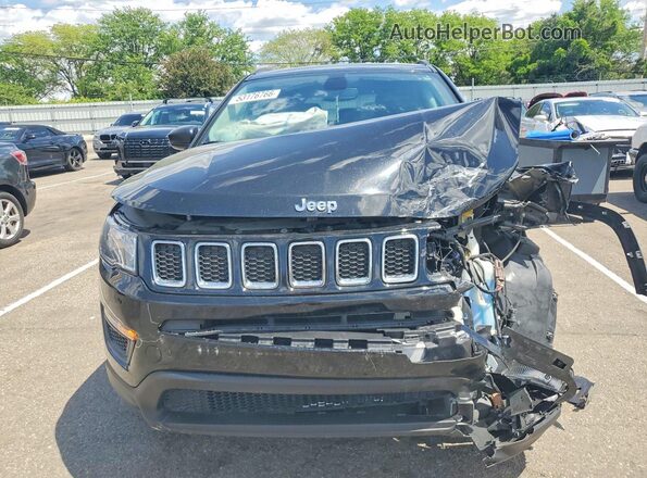 3C4NJDAB1JT483349 2018 JEEP COMPASS Черный Вид спереди