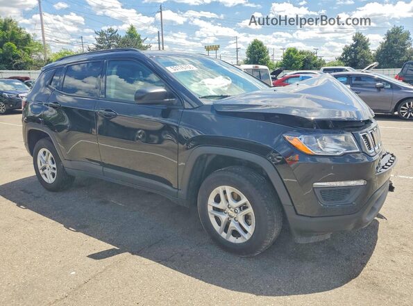 3C4NJDAB1JT483349 2018 JEEP COMPASS Черный Передняя правая четверть