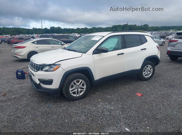 3C4NJDAB2JT146091 2018 JEEP COMPASS White Передня ліва чверть