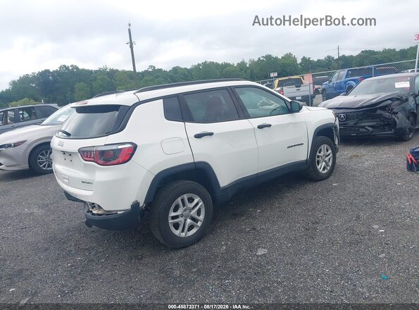 3C4NJDAB2JT146091 2018 JEEP COMPASS White Задня права чверть