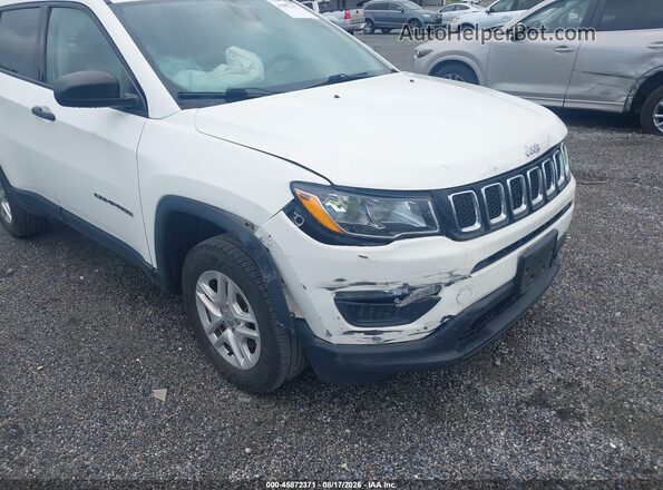 3C4NJDAB2JT146091 2018 JEEP COMPASS White Вид спереду
