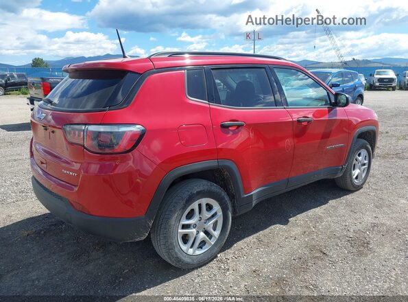 3C4NJDAB2JT330835 2018 JEEP COMPASS Red Rear right