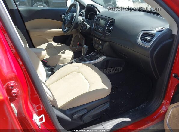 3C4NJDAB2JT330835 2018 JEEP COMPASS Red Front interior view