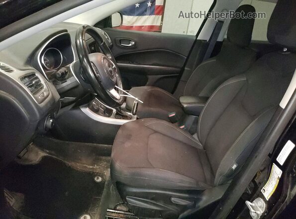 3C4NJDAB2KT703356 2019 JEEP COMPASS Black წინა სალონის ხედი