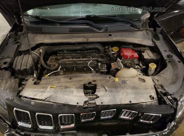 3C4NJDAB2KT703356 2019 JEEP COMPASS Black ძრავის განყოფილების ხედი