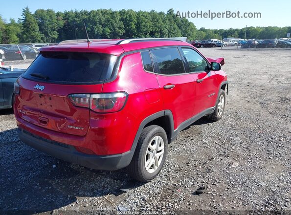 3C4NJDAB3JT252873 2018 JEEP COMPASS Burgundy Tył prawy