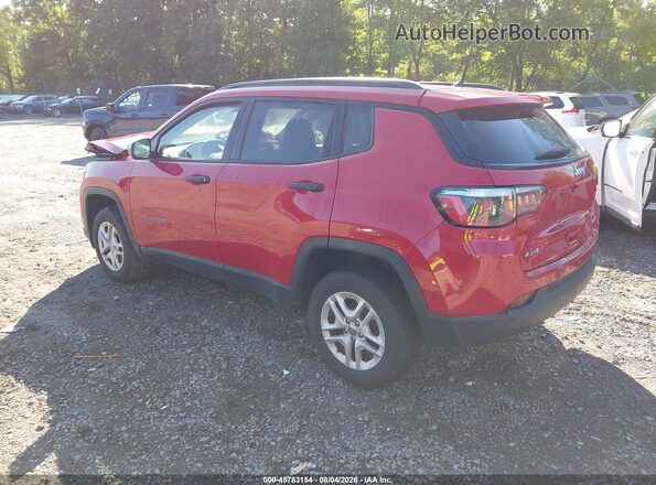 3C4NJDAB3JT252873 2018 JEEP COMPASS Burgundy Tył lewy