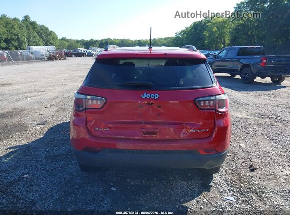 3C4NJDAB3JT252873 2018 JEEP COMPASS Burgundy 