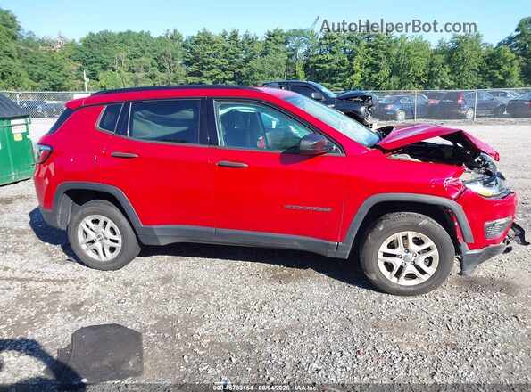 3C4NJDAB3JT252873 2018 JEEP COMPASS Burgundy Widok wnętrza z tyłu