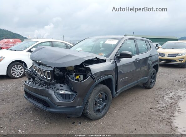3C4NJDAB3JT483787 2018 JEEP COMPASS Gray წინა მარცხენა ხედი სამი მეოთხედიდან