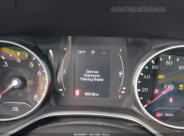 3C4NJDAB3JT483787 2018 JEEP COMPASS Gray უკანა სავარძლების ხედი