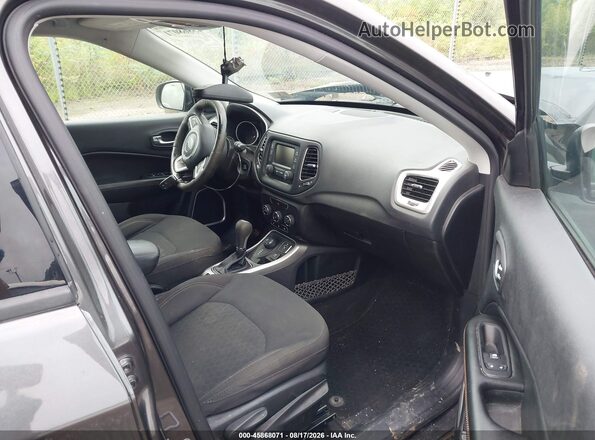 3C4NJDAB3JT483787 2018 JEEP COMPASS Gray წინა სალონის ხედი