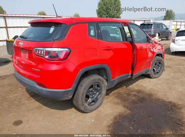 3C4NJDAB3KT767552 2019 JEEP COMPASS Orange Rear right